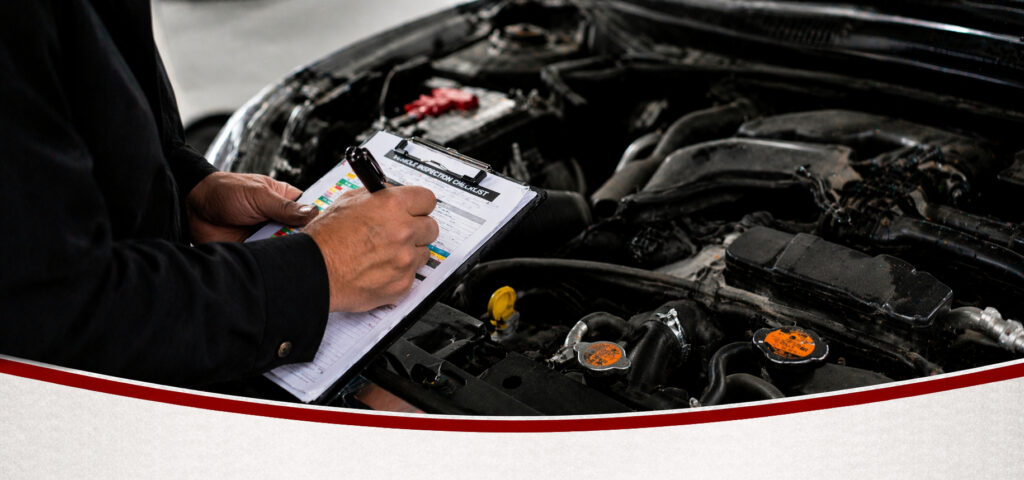 complete vehicle inspection header