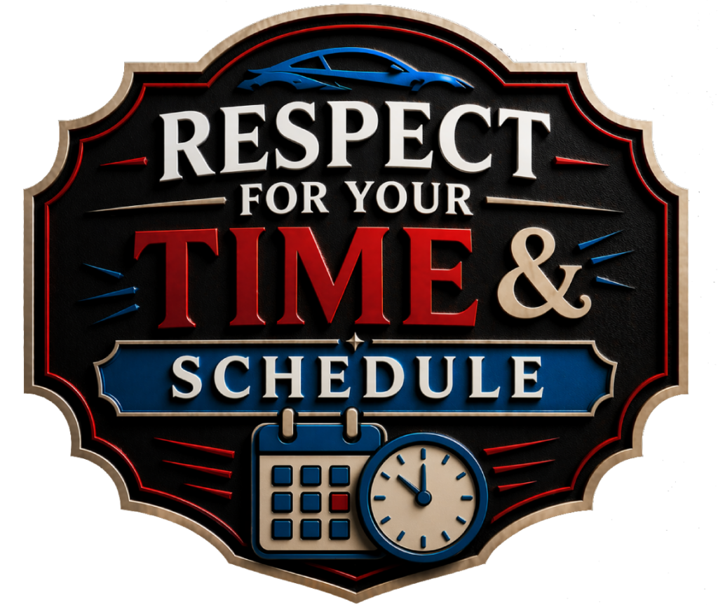 respect for your time and schedule