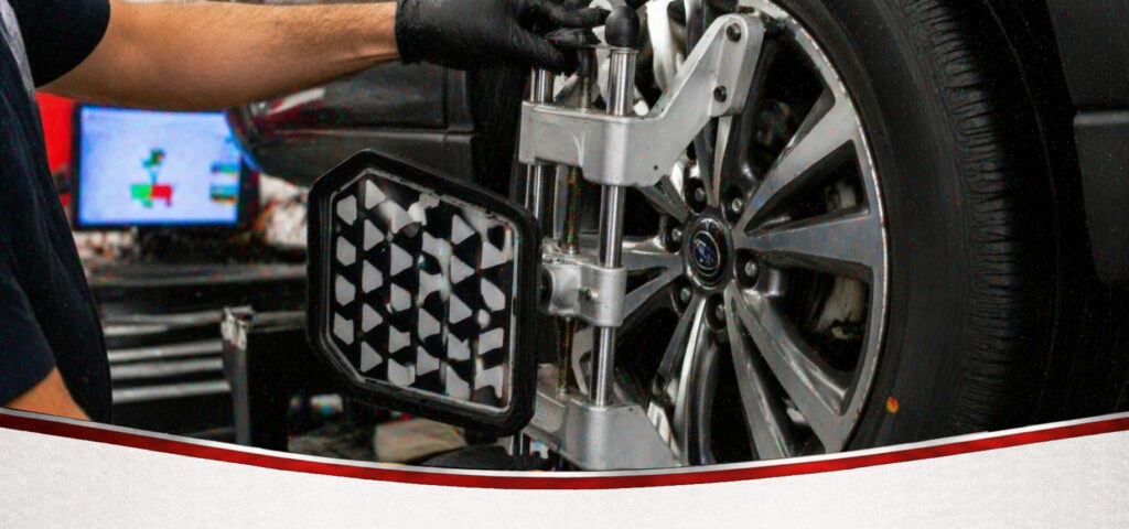 wheel alignment header